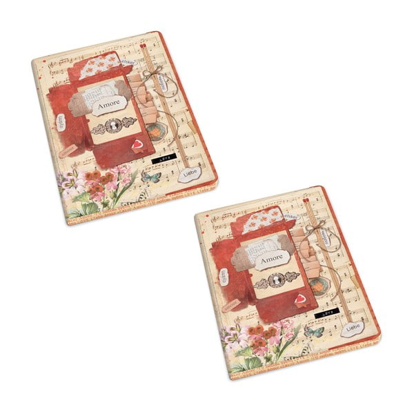 Тетрадки в комплект от 2 бр. 192 страници A5 Love – Kartos-image-1