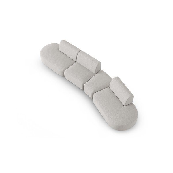 Светлосив диван 412 cm Shane - Micadoni Home-image-2