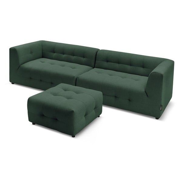 Тъмнозелен диван 324 cm Kleber - Bobochic Paris-image-4