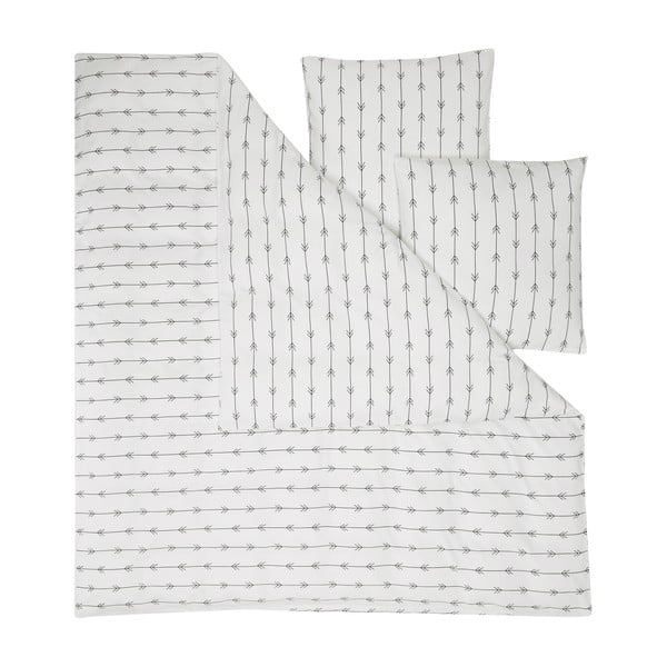 Бяло фланелено спално бельо за единично легло , 135 x 200 cm Boho - Westwing Collection