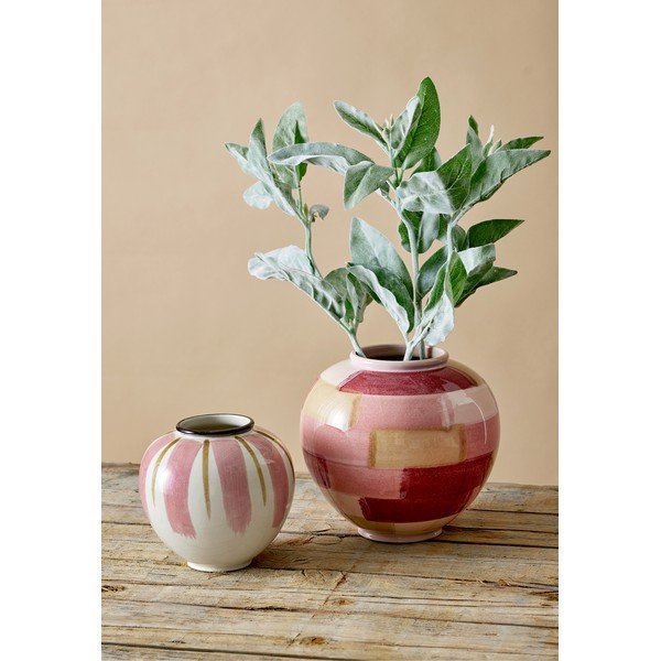 Ваза от бяла и розова керамика ø 16 cm Canvas - Kähler Design-image-3