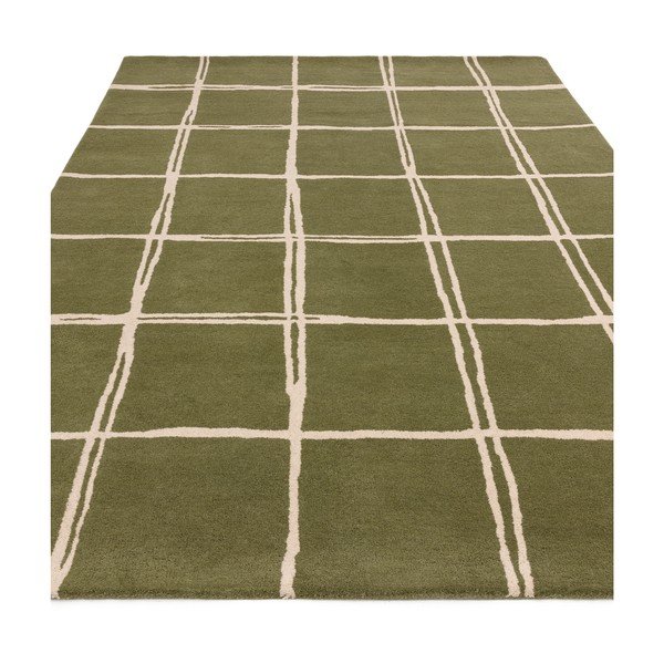 Зелен ръчно изработен вълнен килим 160x230 cm – Asiatic Carpets-image-2