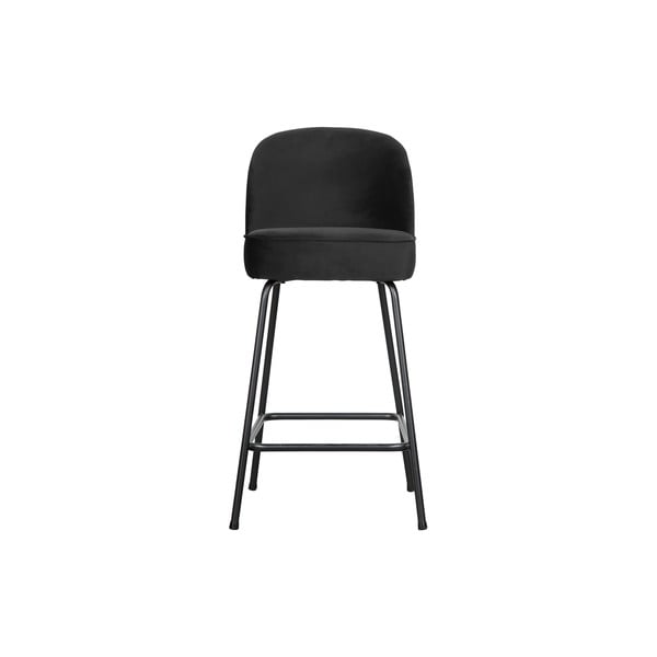 Черен бар стол Кадифе, височина 89 cm Vogue - BePureHome