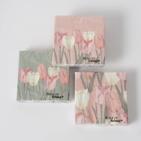 Хартиени салфетки в комплект от 3 броя Tulipa - Boltze