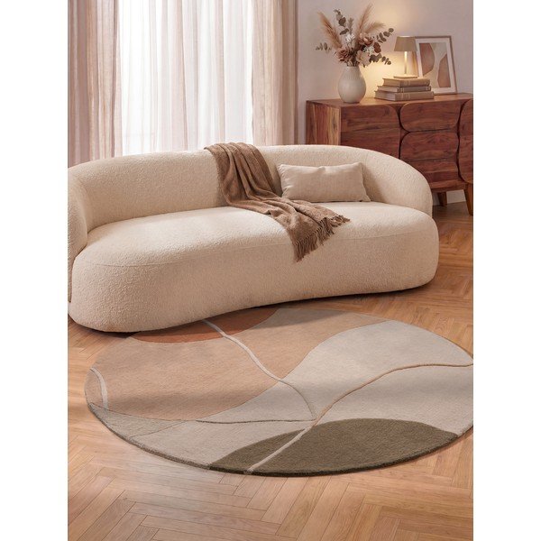 Сиво-розов вълнен кръгъл килим ø 160 cm Arteo – Villeroy&Boch-image-4