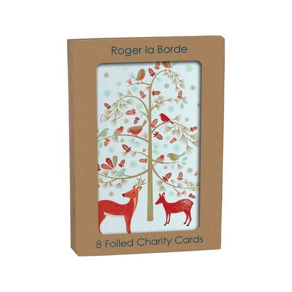 Картички в комплект 8 бр. с коледен мотив Christmas  – Roger la Borde-image-1