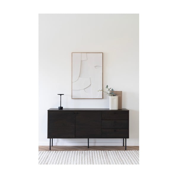 Черна LED настолна лампа (височина 28,5 cm) Lyneham – House Nordic-image-2