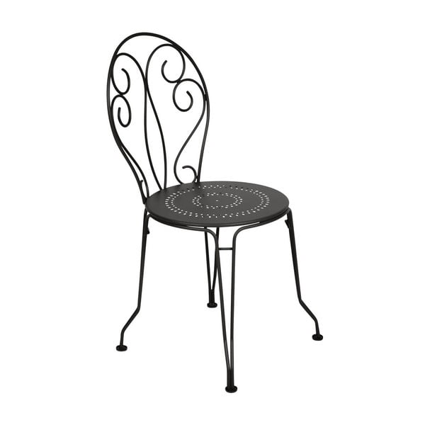 Černá kovová židle Fermob Montmartre