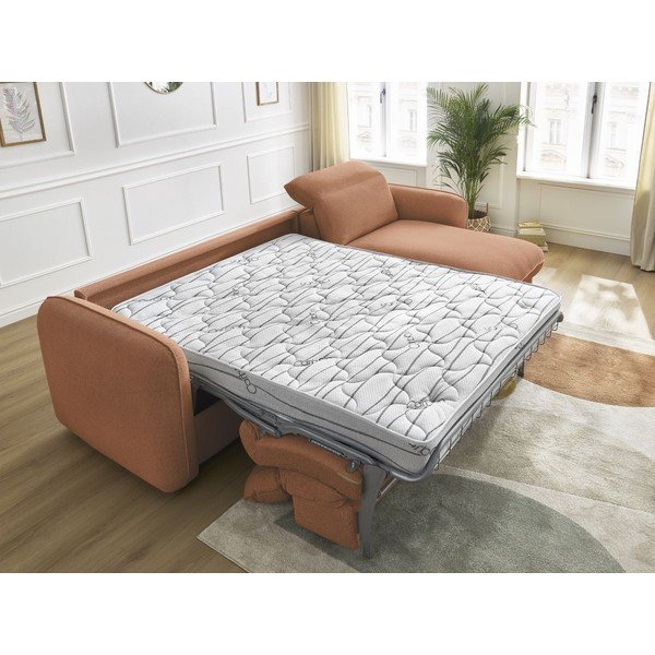 Оранжев ъглов диван Achille – Bobochic Paris-image-1
