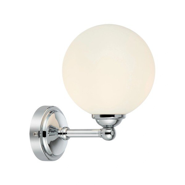 Бяла/сребриста стенна лампа Tropea – Markslöjd