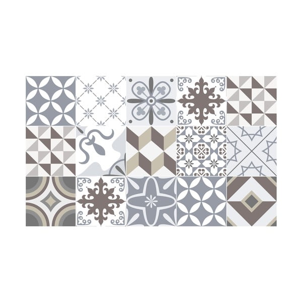 Водоустойчив стикер за под Кафяв стил, 100 x 60 cm - Ambiance-image-2