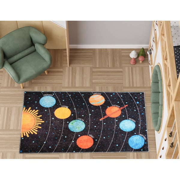 Детско килимче за игра подходящо за пране 100x160 cm Solar System – Vitaus-image-1