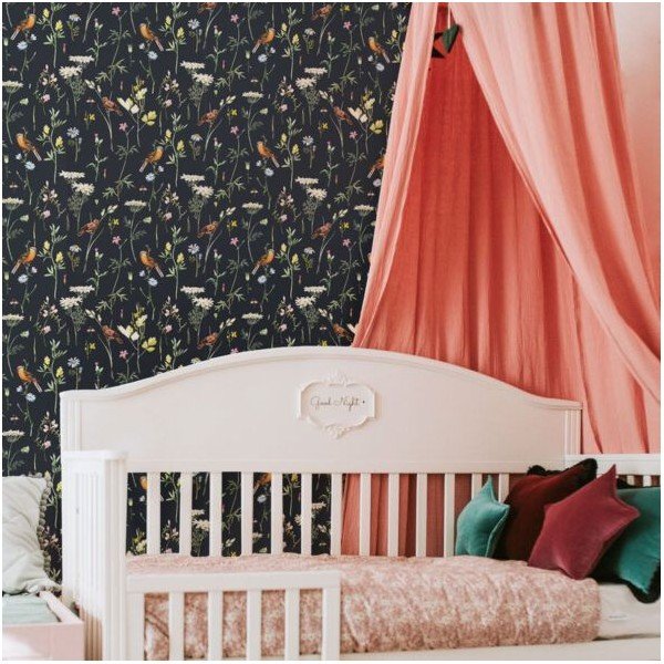 Тапет 100x280 cm Meadow with Birds – Dekornik-image-1
