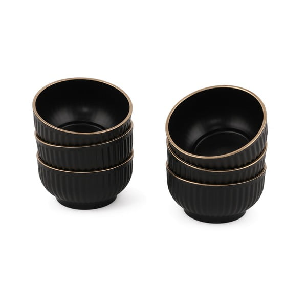 Черни чаши в комплект от 6 броя по 0,25 л - Hermia-image-2