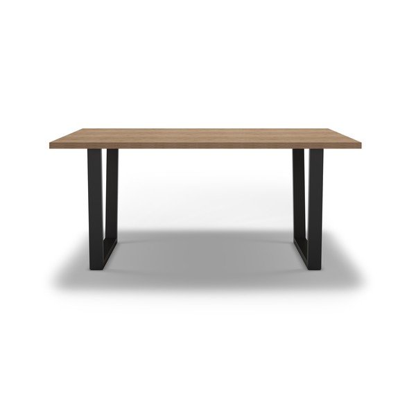 Трапезна маса с дъбов плот 100x180 cm Francesca - Marckeric-image-2