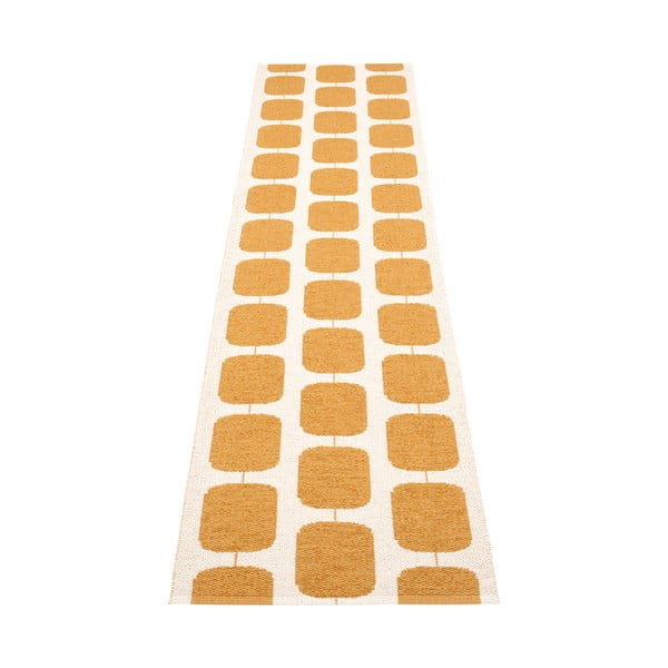 Пътека за открито и закрито в цвят жълта охра и крема 70x300 cm Sten Ochre – Pappelina-image-2