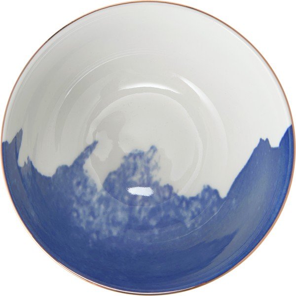 Комплект от 2 сини и бели порцеланови купи, ø 15 см Rosie - Westwing Collection-image-1