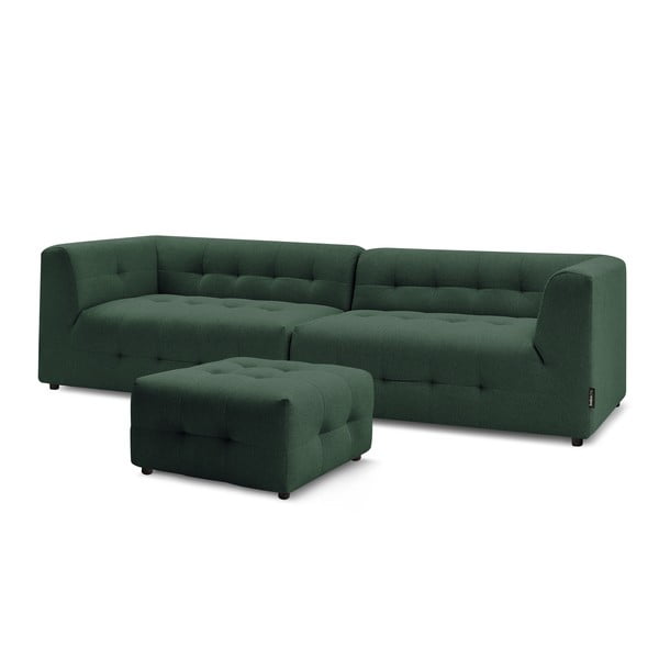 Тъмнозелен диван 324 cm Kleber - Bobochic Paris-image-3