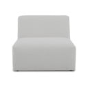 Бял модулен диван от букле (среден модул) Roxy – Scandic