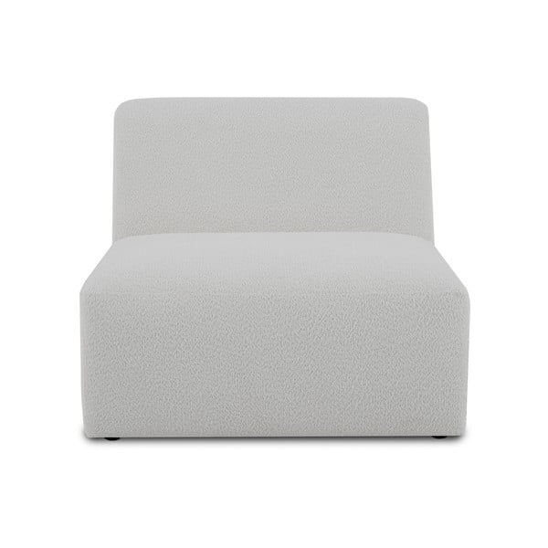 Бял модулен диван от букле (среден модул) Roxy – Scandic