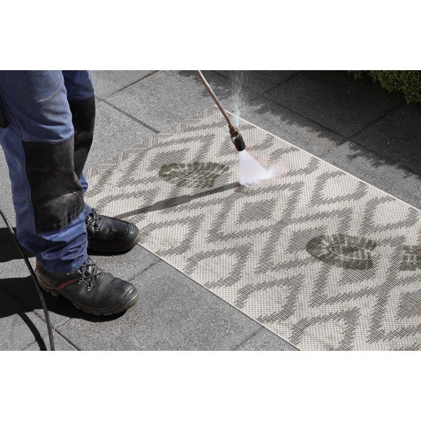 Килим за открито в кремаво-сив цвят , 70 x 200 cm Isle - NORTHRUGS-image-1