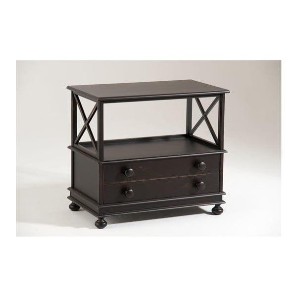Černý dřevěný TV stolek Castagnetti Abby