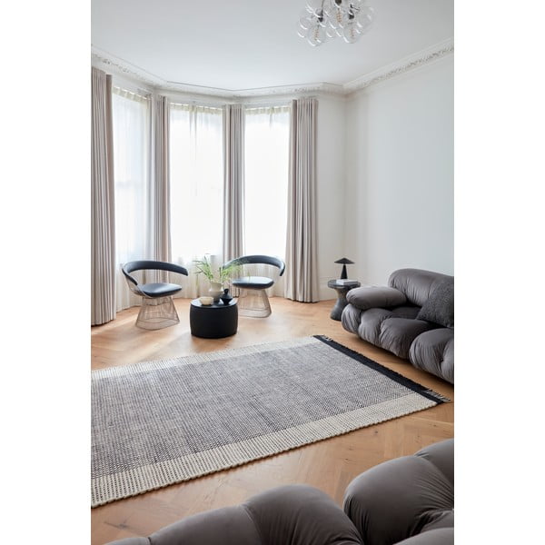 Сив ръчно изработен вълнен килим 160x230 cm Avalon – Asiatic Carpets-image-2