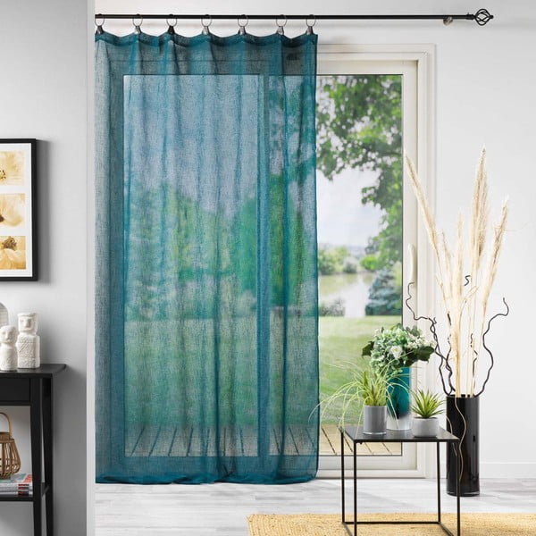 Синя завеса от воал 140x240 cm Linka – douceur d'intérieur-image-2