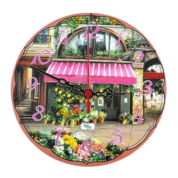 Nástěnné hodiny Flower Stall, 30 cm