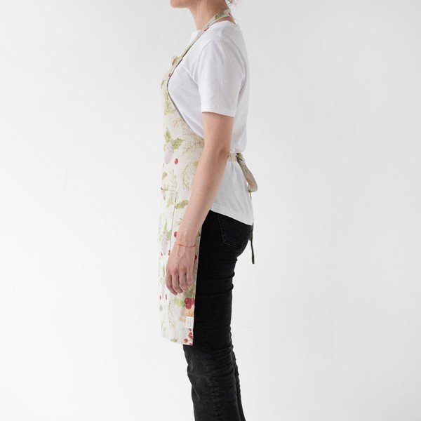 Коледна ленена престилка Jingle Bells, 80 x 55 cm Daily Apron - Linen Tales-image-1