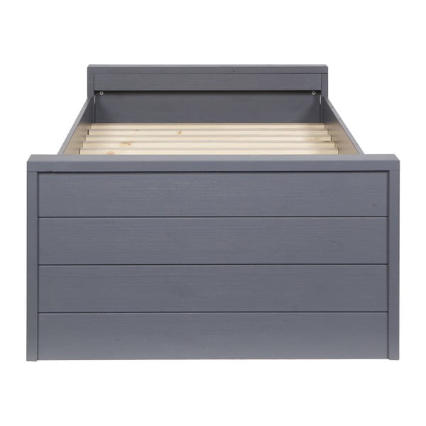 Сиво единично легло 90x200 cm Dennis – WOOOD-image-3