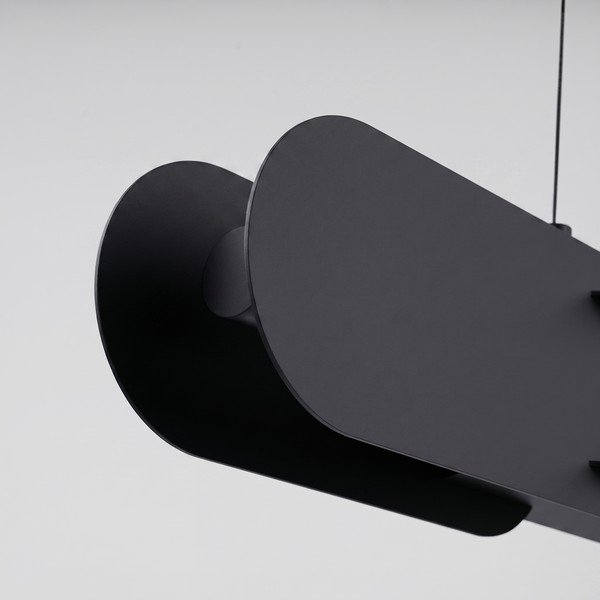 Черно метално LED висящо осветително тяло CHAIN – Thoro-image-3