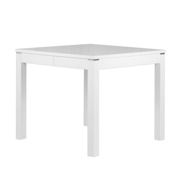 Matný bílý rozkládací jídelní stůl Durbas Style Eric, délka až 180 cm