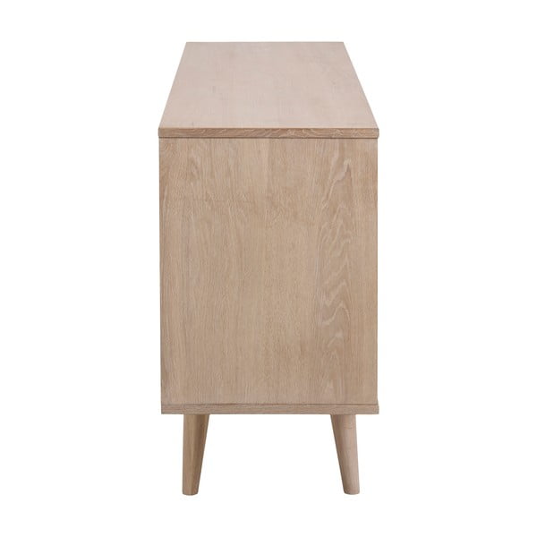 Нисък скрин от декор от дъб  естествен 150x75 cm Nagano – Actona-image-4