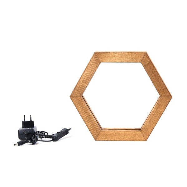 Дървена настолна лампа Honeybee - Lustro-image-1