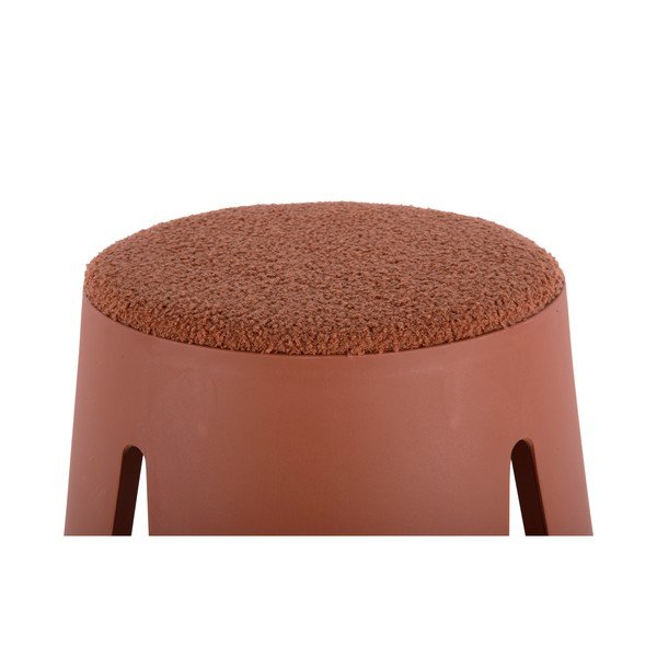 Светлочервена пластмасова табуретка Savor - Leitmotiv-image-3