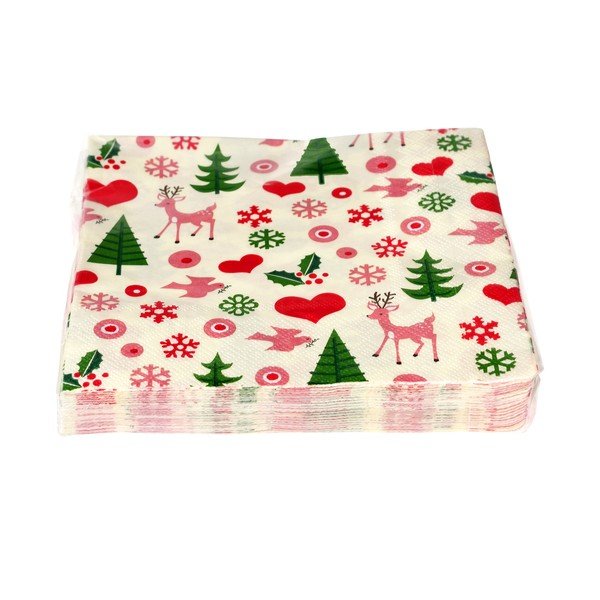 Салфетки в комплект от 20 бр. 25x25 cm 50s Christmas – Rex London