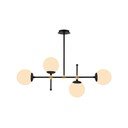 Черно висящо осветително тяло, височина 57 cm Kruva - Squid Lighting