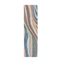Синя ръчно изработена вълнена пътека 60x230 cm Abstract Flow – Flair Rugs
