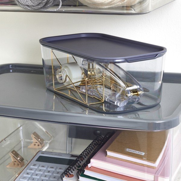 Кутия за съхранение на закрито с капак от рециклирана пластмаса iD Wallspace - iDesign-image-1