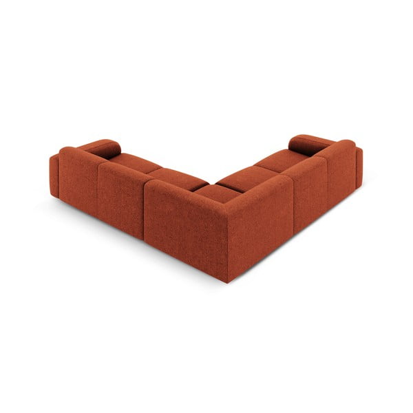 Ъглов диван в тухлен цвят (променлив/L форма) Molino – Micadoni Home-image-2