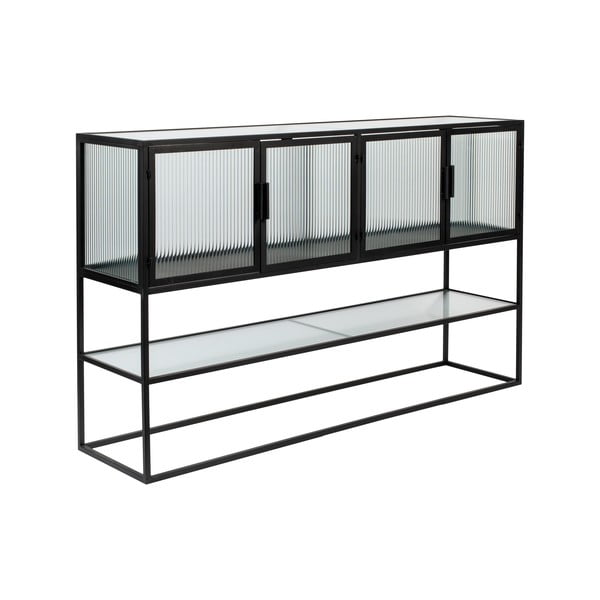 Черен метален шкаф 150x90 cm Boli - Dutchbone-image-2