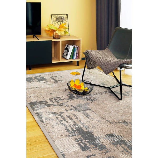 Кафяв двустранен килим , 100 x 160 cm Nedrema - Narma-image-1