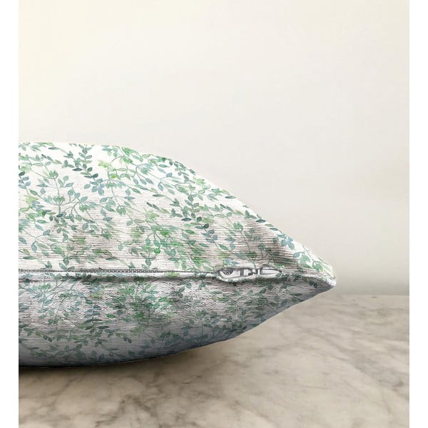 Бежово-зелена калъфка за възглавница от памучна смес Twiggy, 55 x 55 cm - Minimalist Cushion Covers-image-1