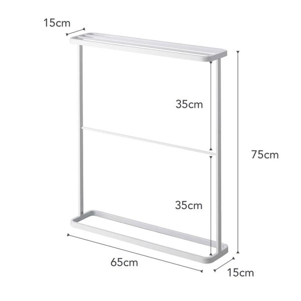 Бяла стойка за кърпи Tower - YAMAZAKI-image-4