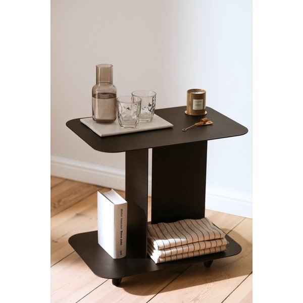 Метална маса за сервиране на колелца 40x60 cm HO – noo.ma-image-1