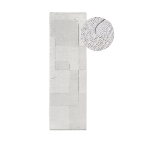 Кремава ръчно изработена вълнена пътека 80x250 cm Charlotte – Villeroy&Boch