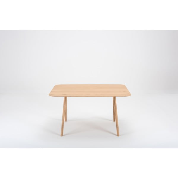 Маса за хранене от дъбова дървесина , 140 x 90 cm Ava - Gazzda-image-1