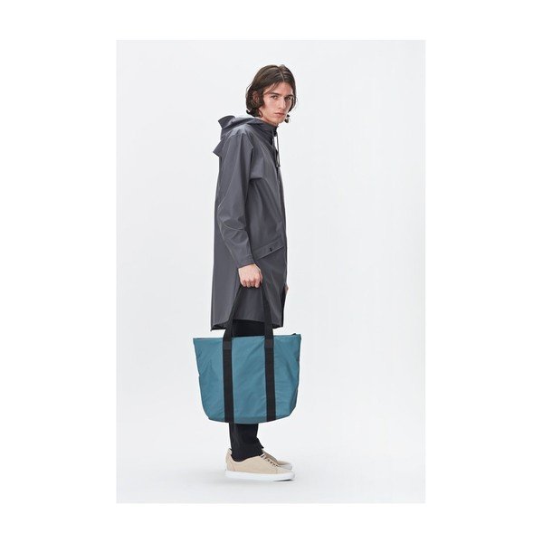 Морско синьо висока водоустойчива чанта Tote Rush - Rains-image-4