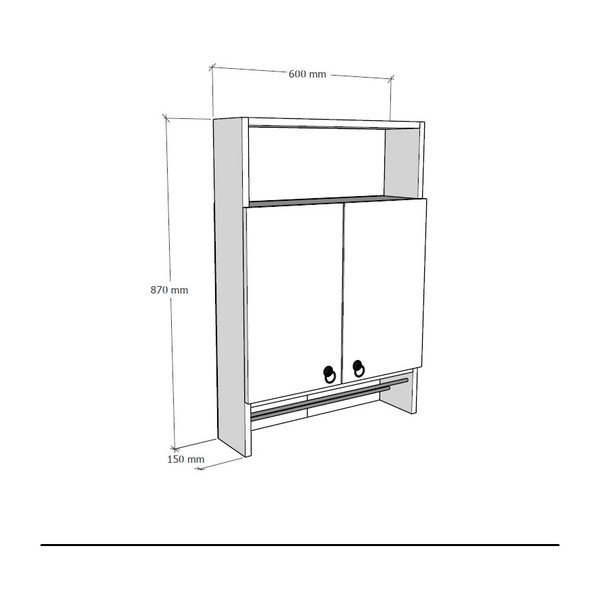 Бял шкаф за баня Beta - Puqa Design-image-3